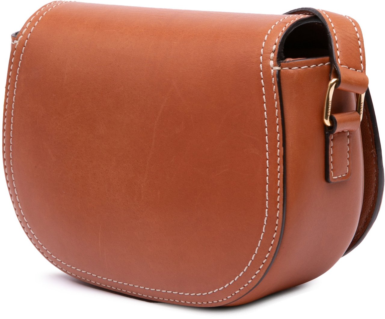 Celine Small Leather Crecy Flap Crossbody Bruin