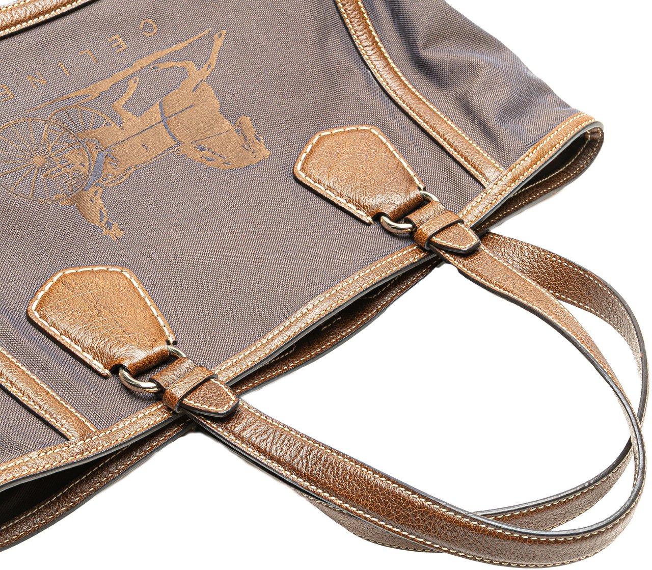 Celine Canvas Carriage Tote Bruin