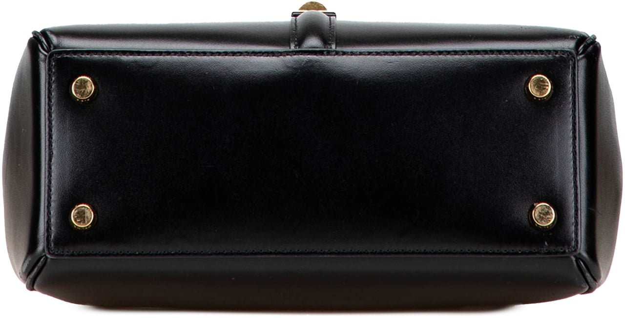 Celine Small Leather 16 Satchel Zwart