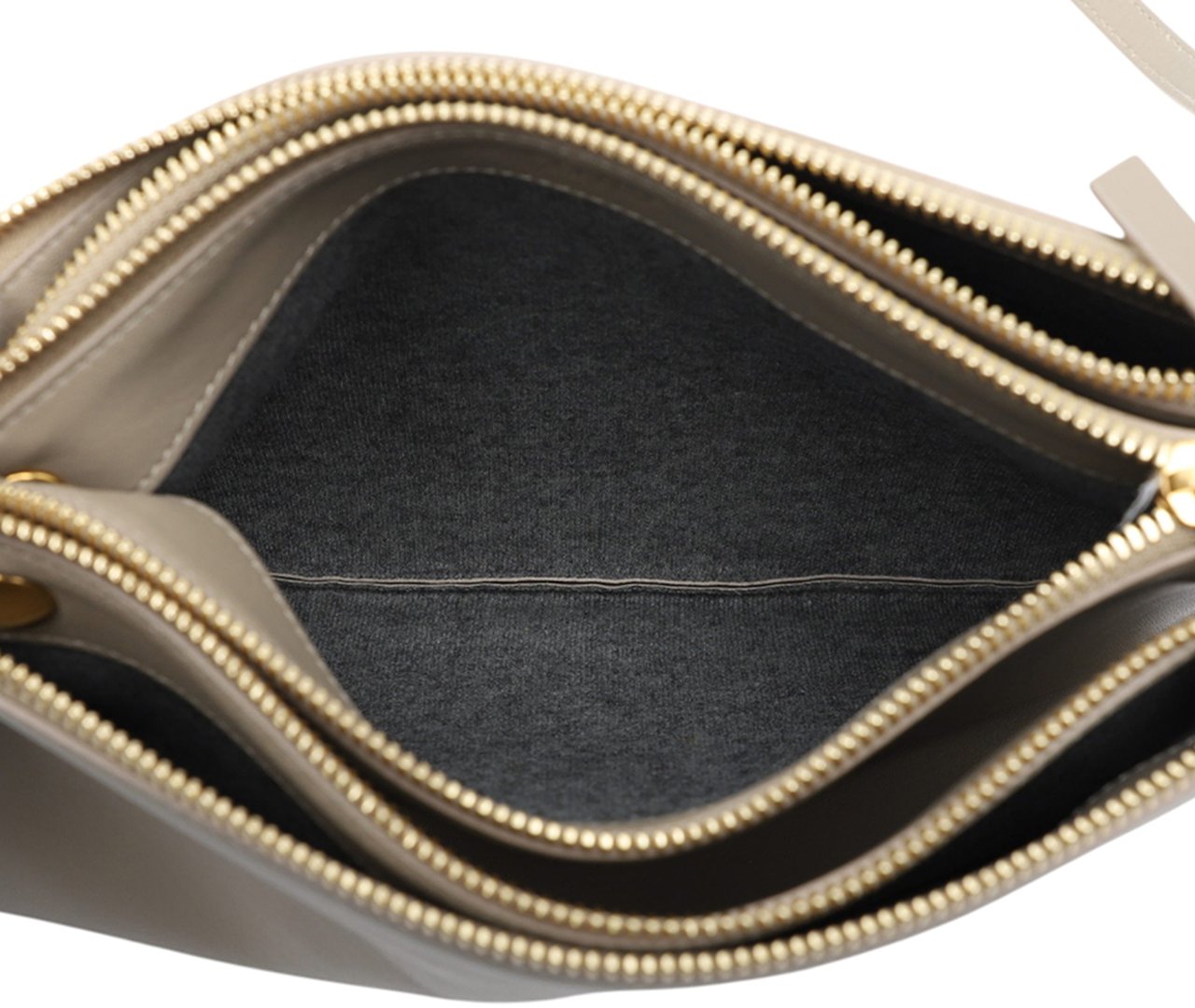 Celine Large Lambskin Trio Crossbody Bruin