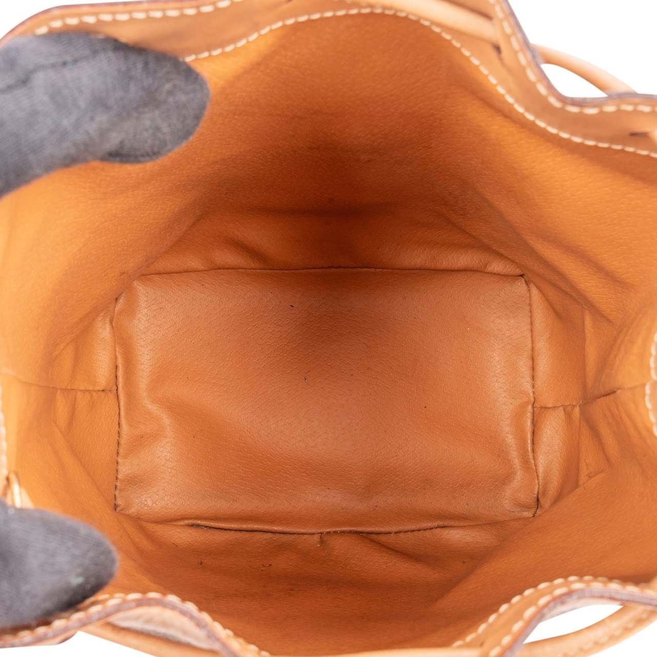 Celine Macadam Monogram Canvas Drawstring Bucket Shoulder Bag Bruin