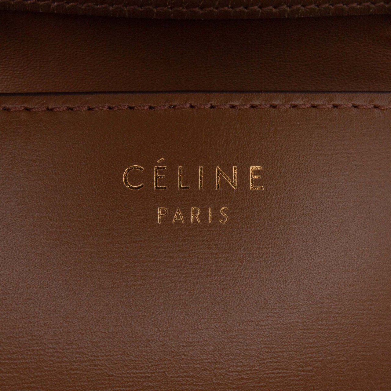 Celine Small Calfskin Classic Box Bruin