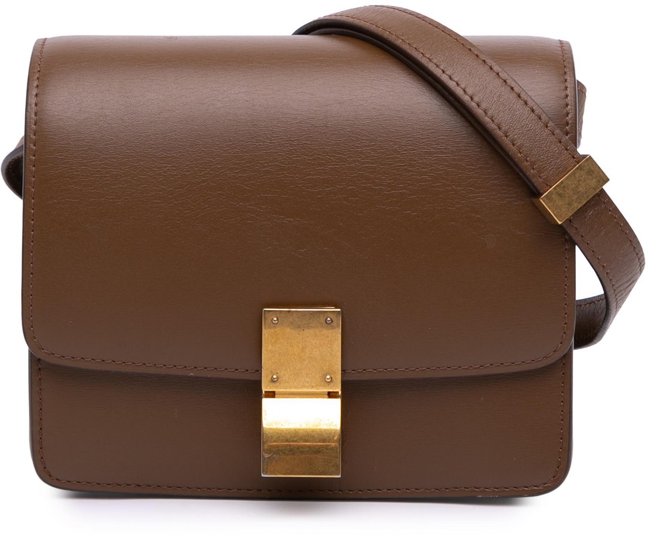 Celine Small Calfskin Classic Box Bruin