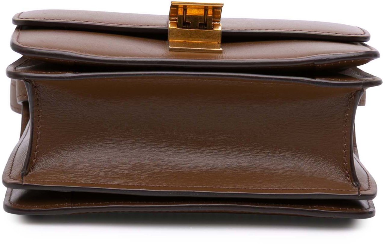 Celine Small Calfskin Classic Box Bruin