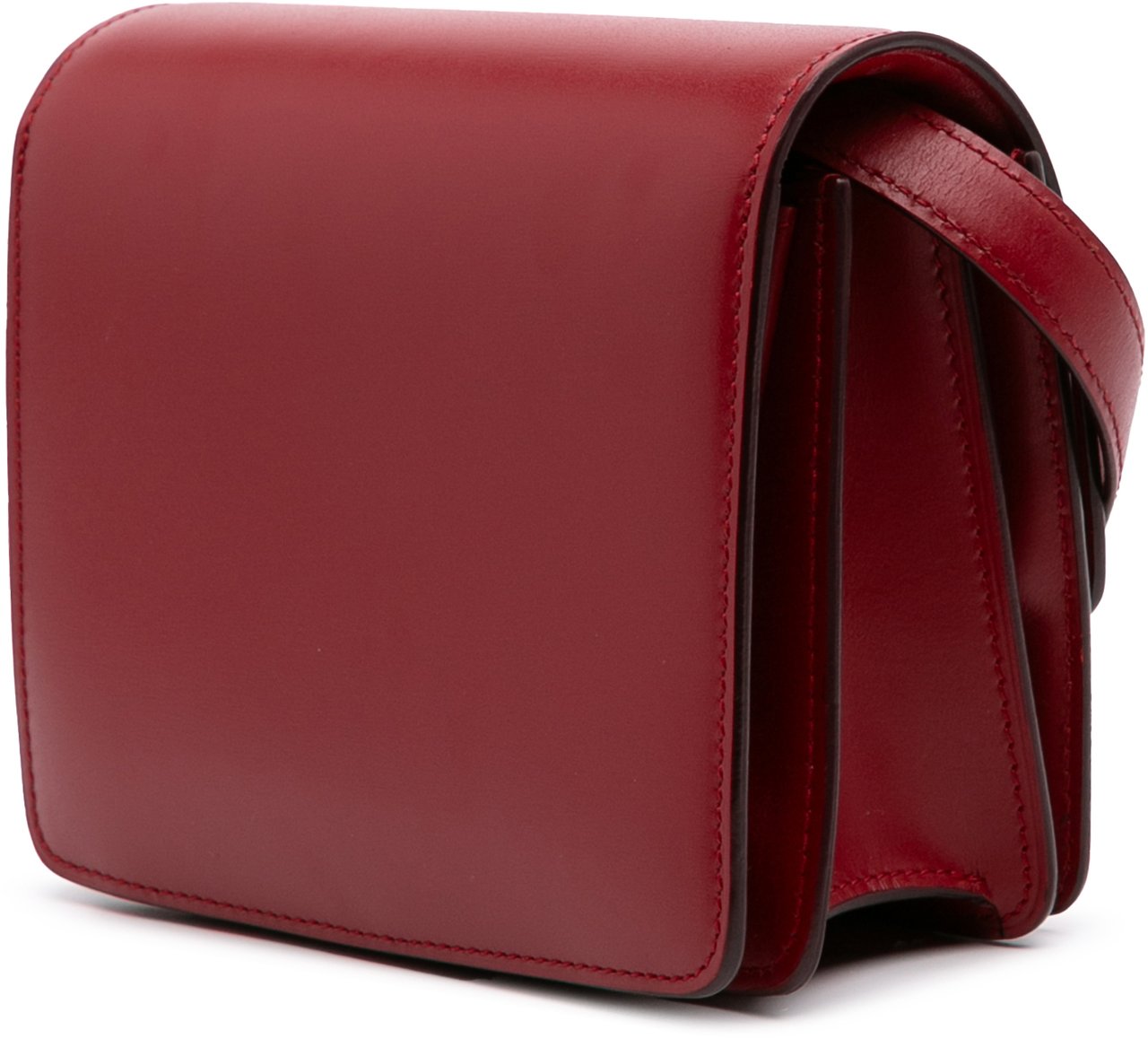 Celine Small Calfskin Classic Box Rood