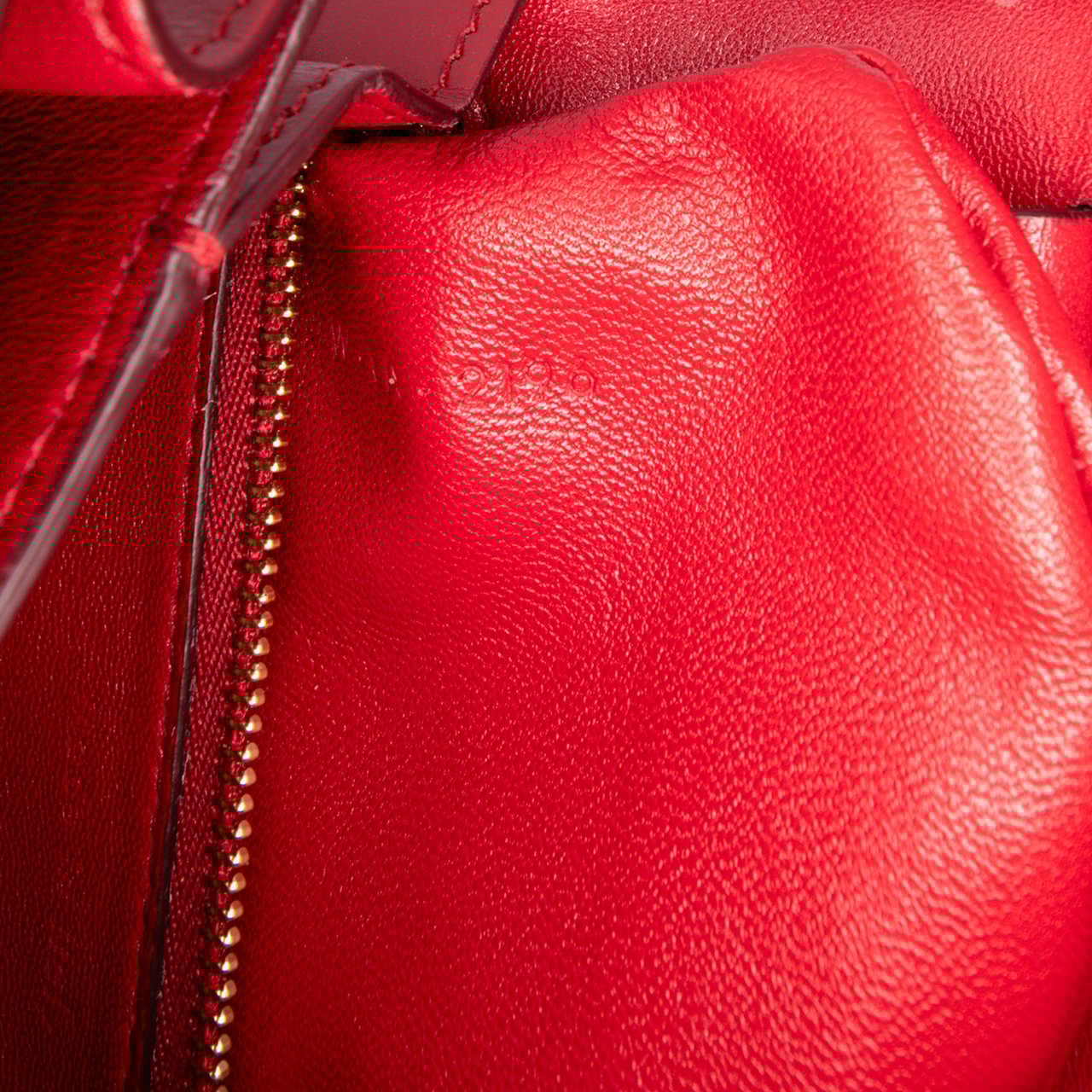 Celine Small Calfskin Classic Box Rood