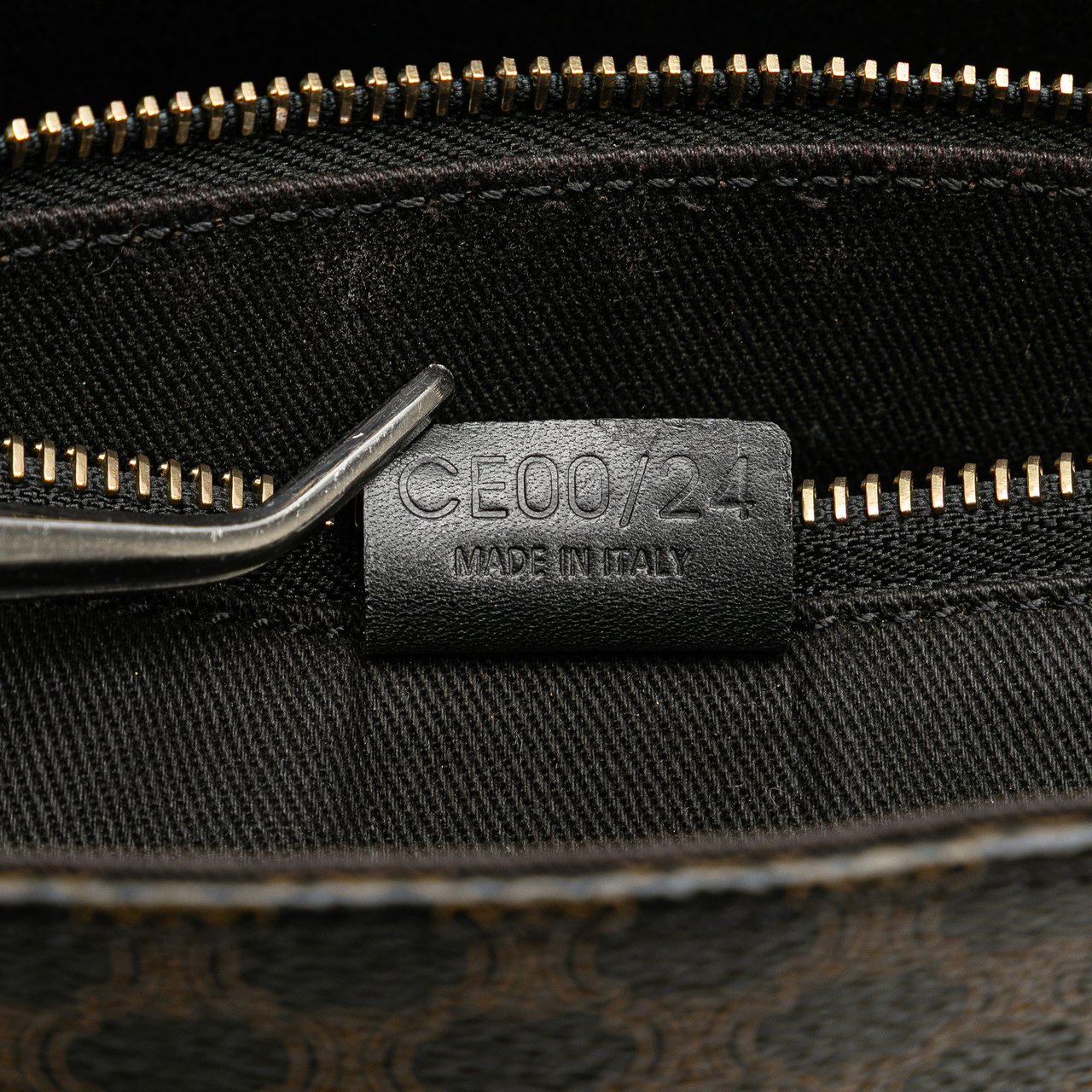 Celine Macadam Coated Canvas Tote Bruin