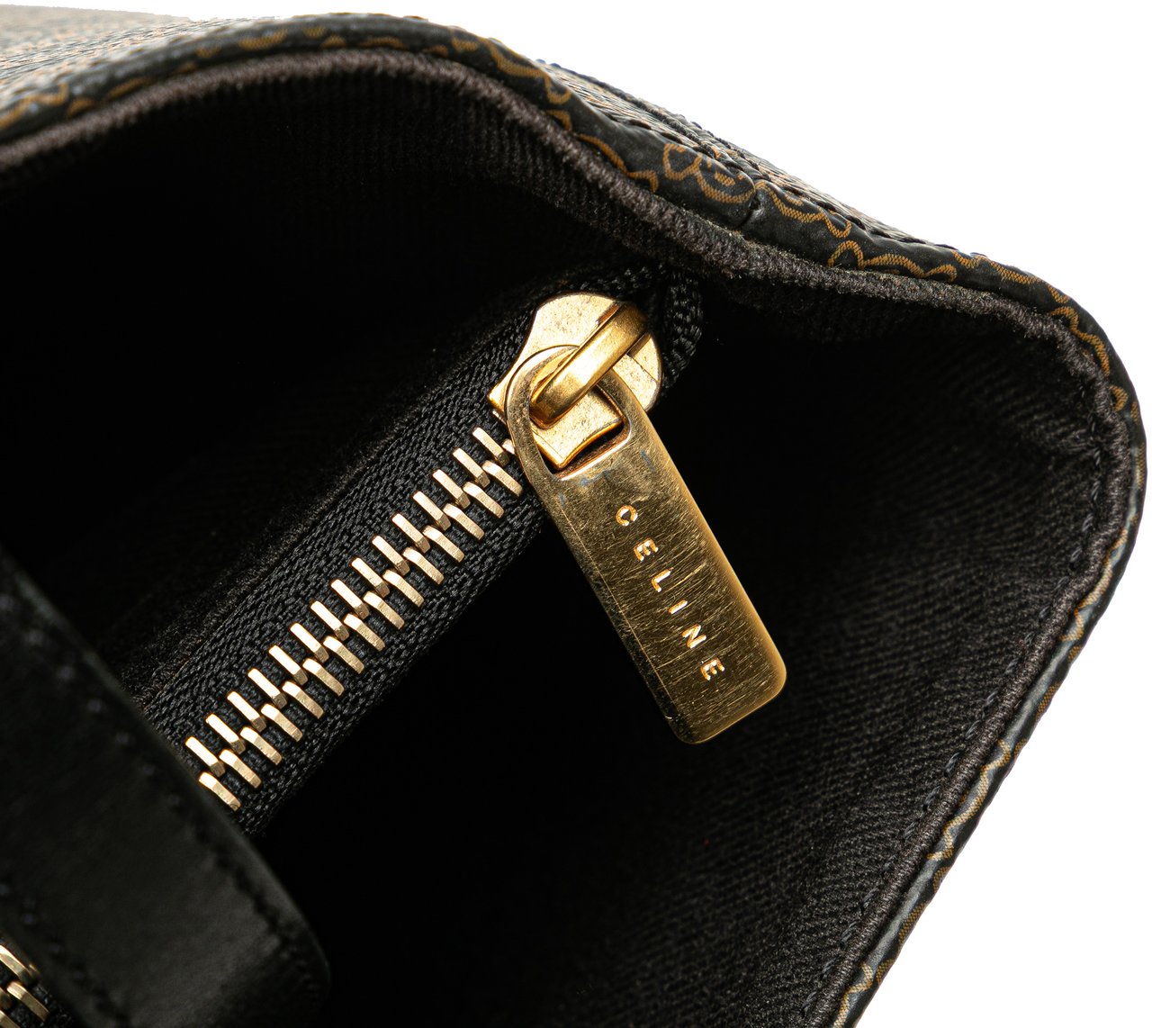 Celine Macadam Coated Canvas Tote Bruin