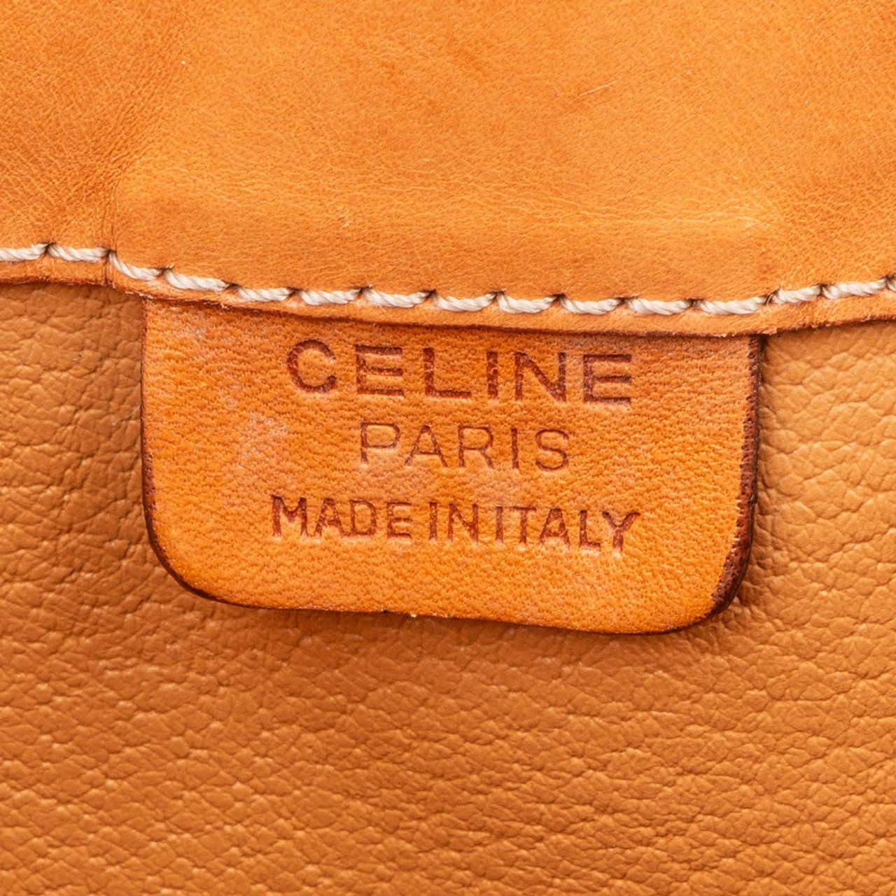 Celine Macadam Canvas Bucket Shoulder Bag Beige