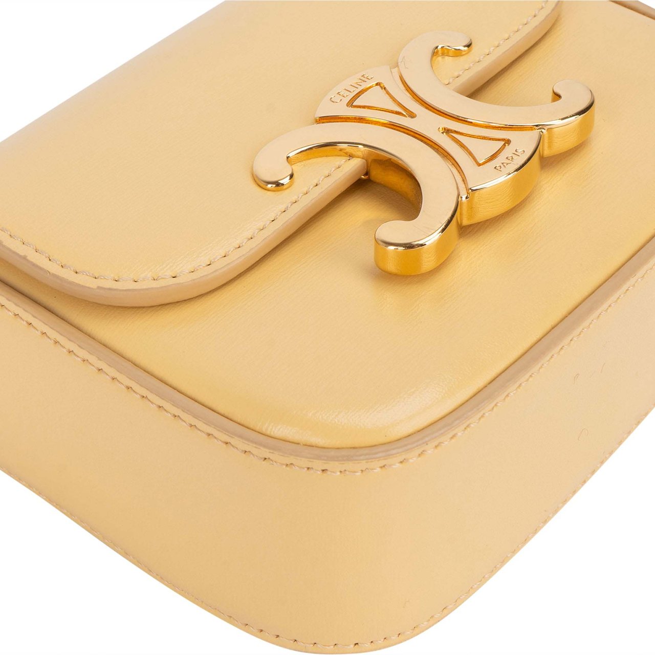 Celine Celine Leather Mini Triomphe Crossbody Bag Divers