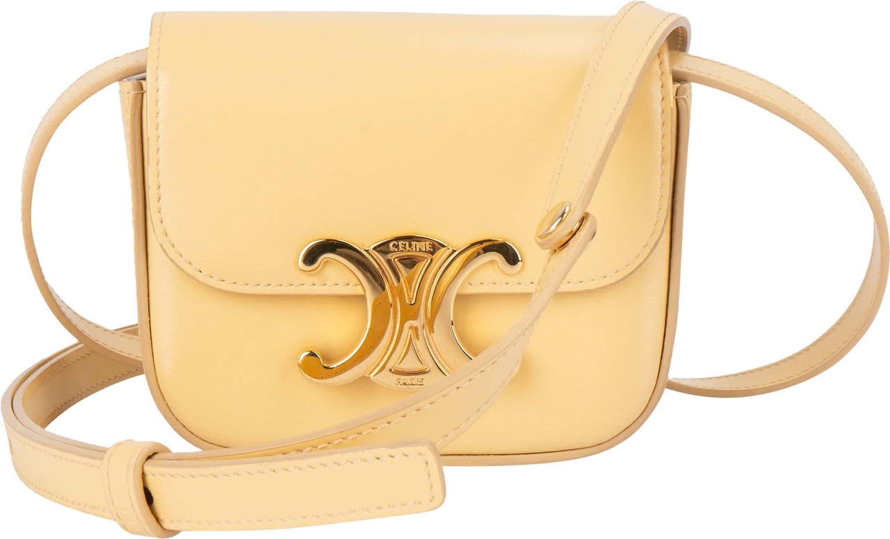 Celine Celine Leather Mini Triomphe Crossbody Bag Divers
