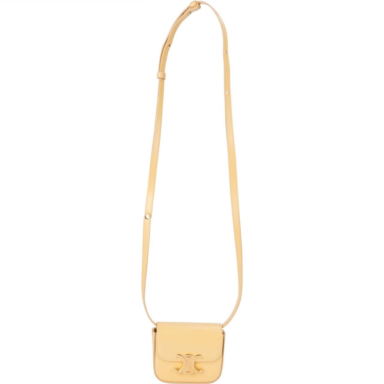 Celine Celine Leather Mini Triomphe Crossbody Bag Divers