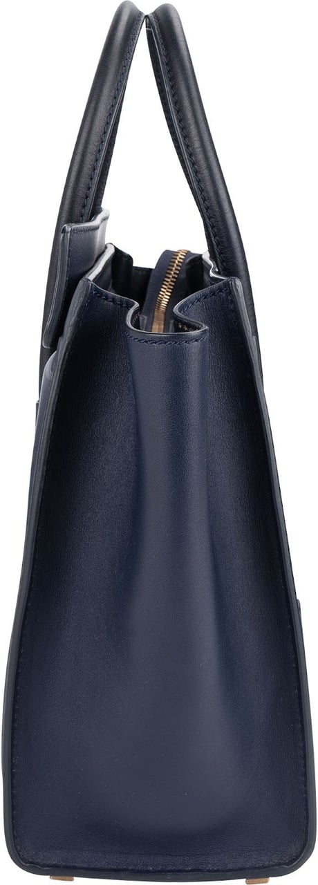 Celine Céline Blue Leather Luggage Handbag Navy