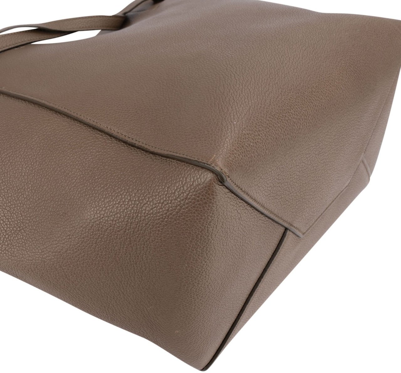 Celine Taupe Grained Calfskin Phantom Cabas Shoulder Bag Taupe