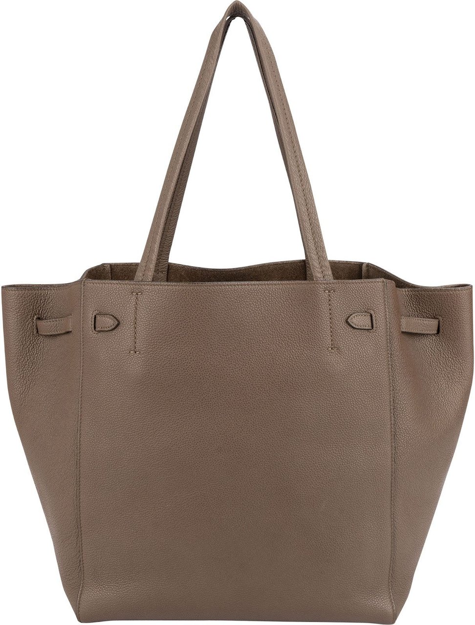 Celine Taupe Grained Calfskin Phantom Cabas Shoulder Bag Taupe