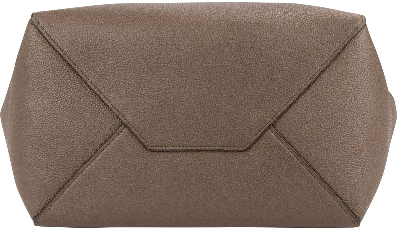 Celine Taupe Grained Calfskin Phantom Cabas Shoulder Bag Taupe