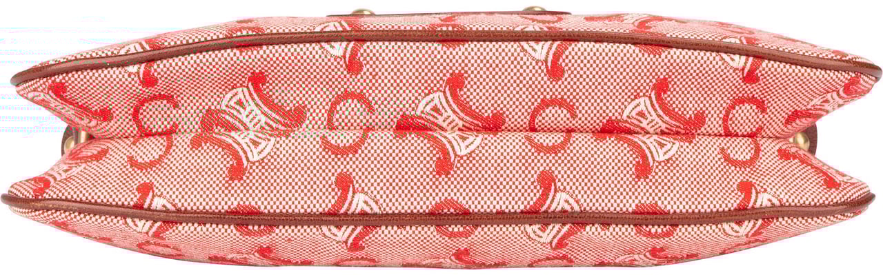 Celine Celine Maccadam Monogram Handbag Rood