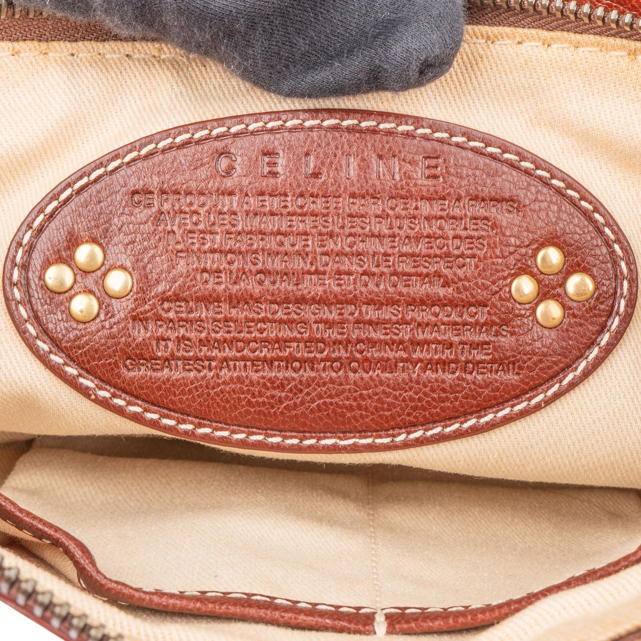 Celine Celine Maccadam Monogram Handbag Rood