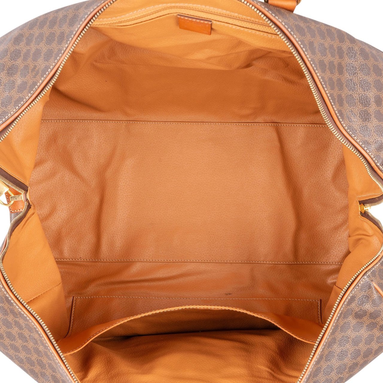Celine Monorgam Macadam Canvas Boston 50 Travel Bag Bruin