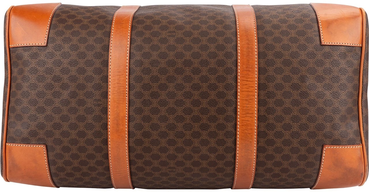 Celine Monogram Macadam Canvas Boston 45 Travel Bag Bruin