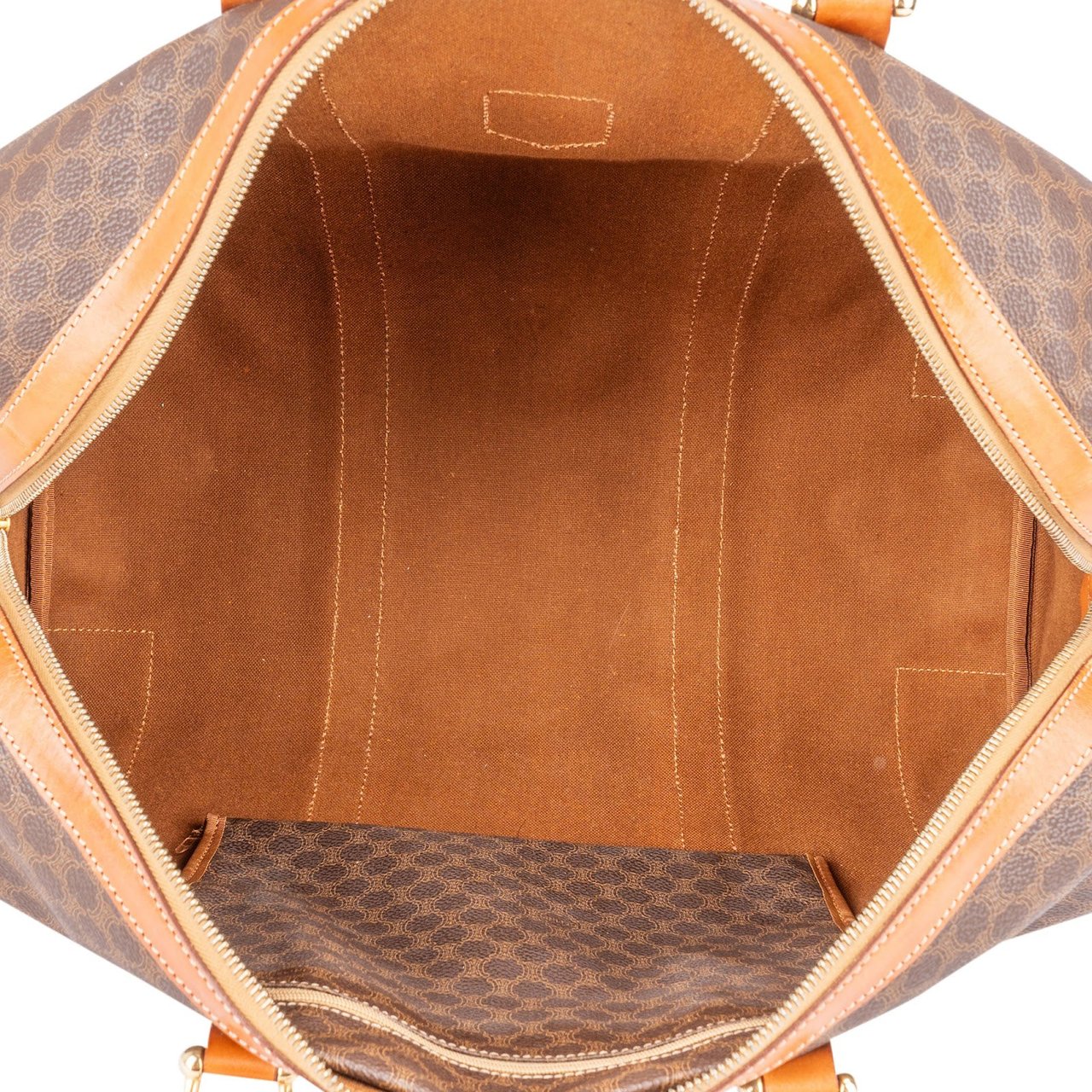 Celine Monogram Macadam Canvas Boston 45 Travel Bag Bruin