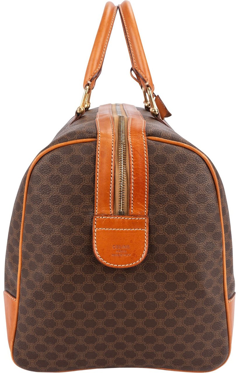 Celine Monogram Macadam Canvas Boston 45 Travel Bag Bruin