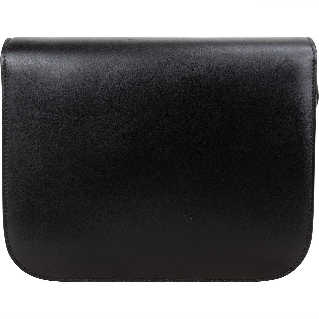 Celine Boxcalf Leather Seesaw Lock Triomphe Classic Box Crossbody Bag Zwart