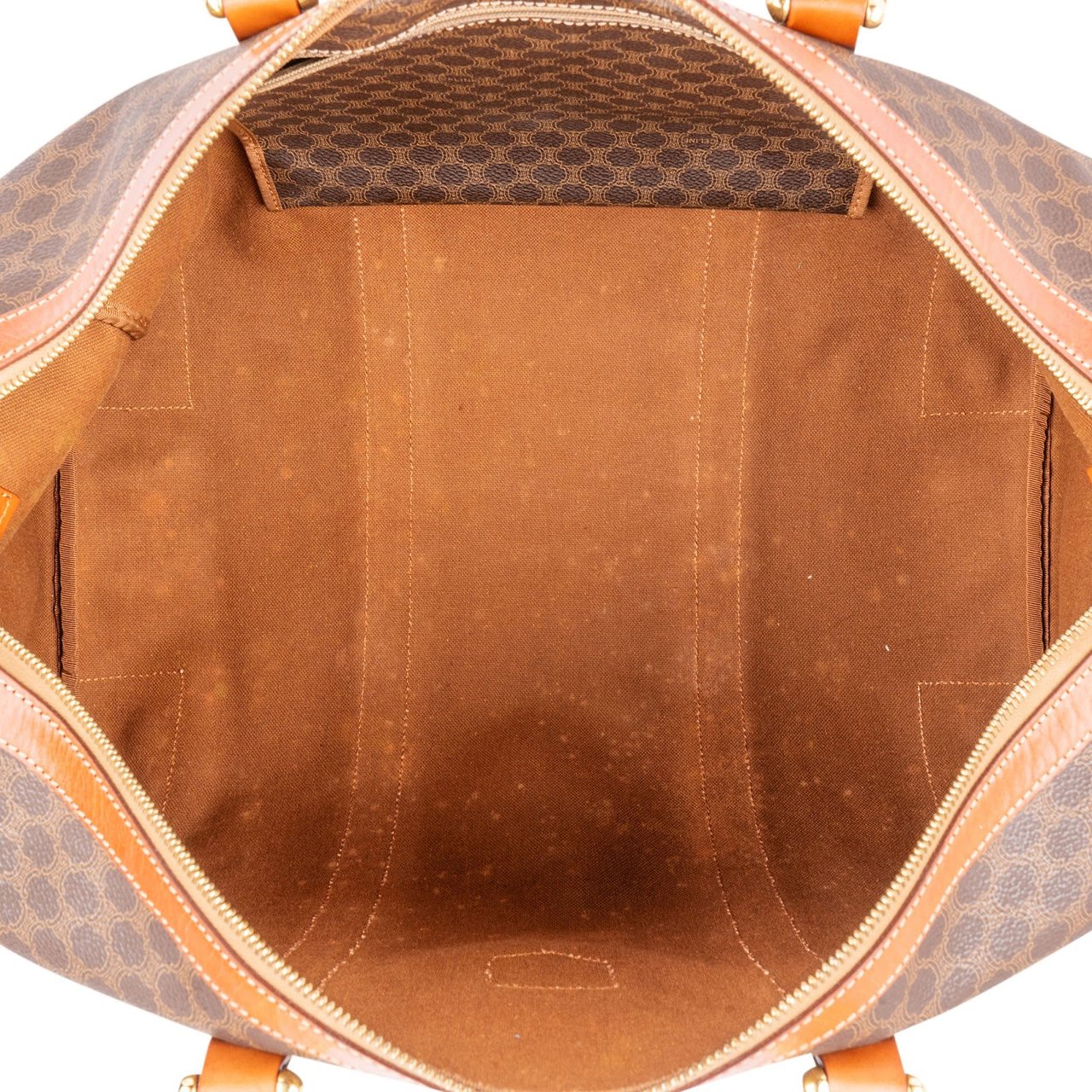Celine Monogram Macadam Canvas Boston 45 Travel Bag Bruin