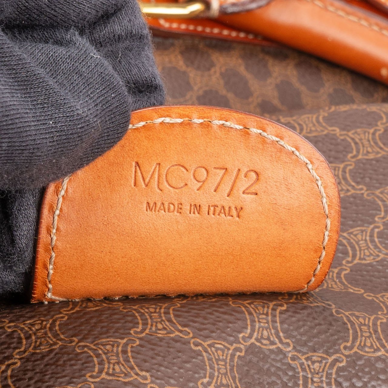 Celine Monogram Macadam Canvas Boston 45 Travel Bag Bruin