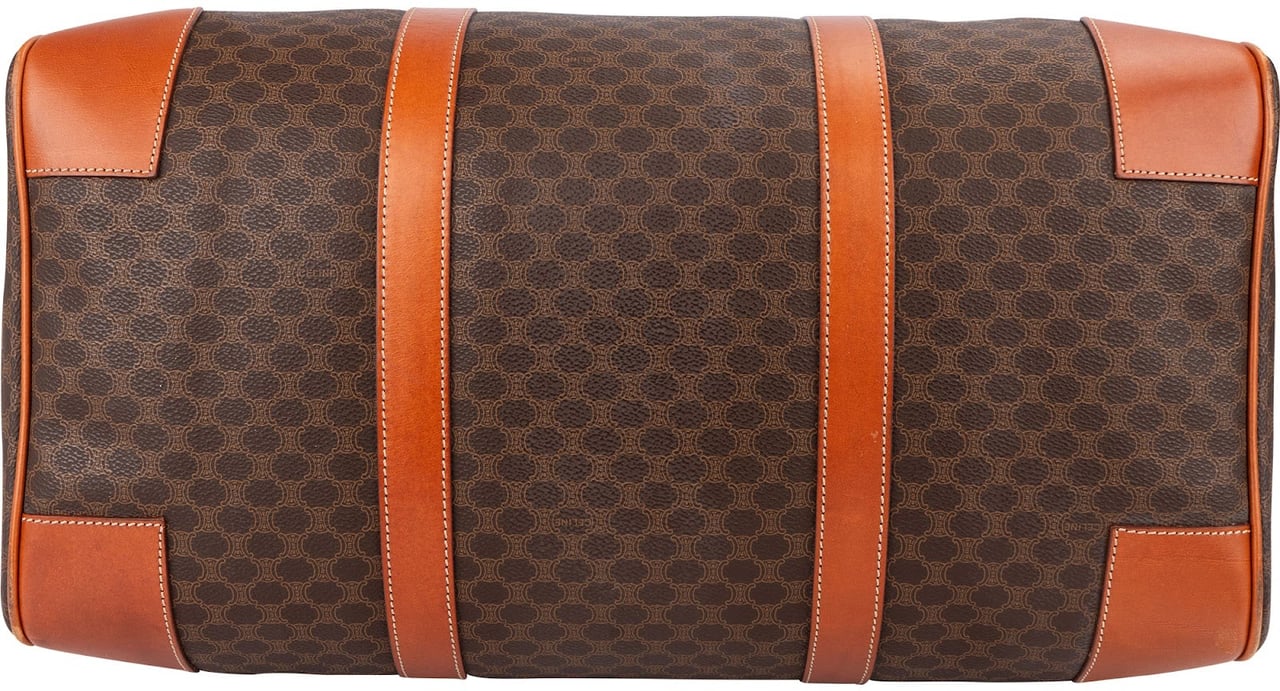 Celine Monogram Macadam Canvas Boston 45 Travel Bag Bruin