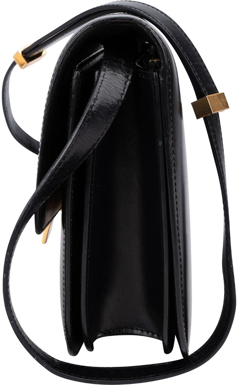 Celine Boxcalf Classic Box Medium Crossbody Bag Zwart