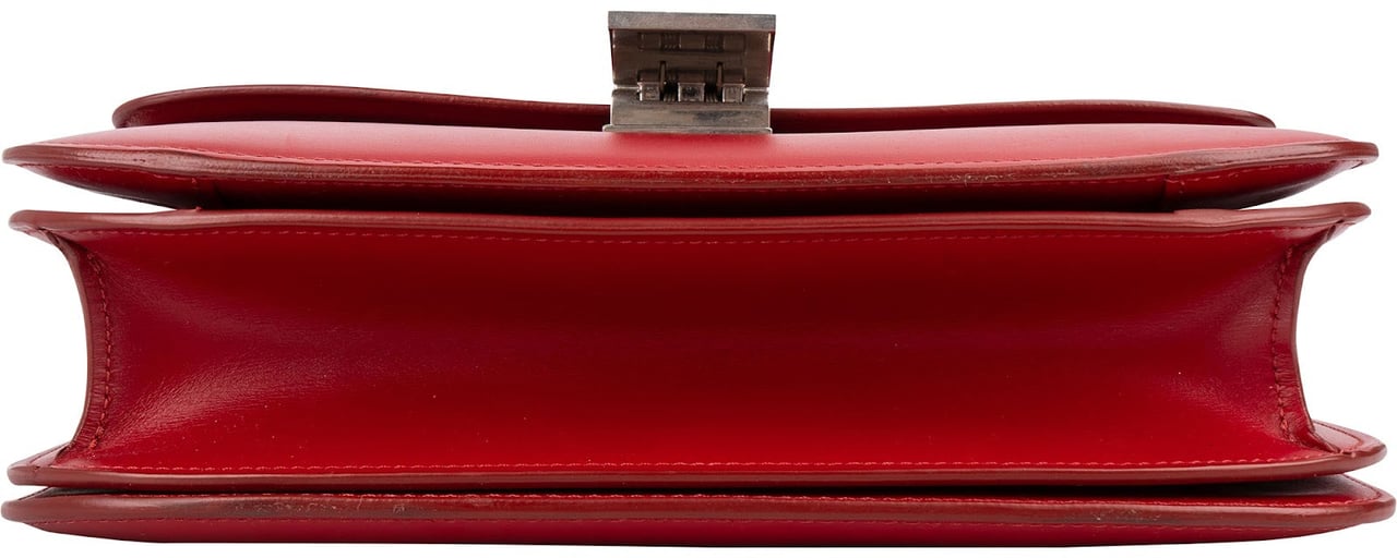 Celine Boxcalf Classic Box Medium Crossbody Bag Rood