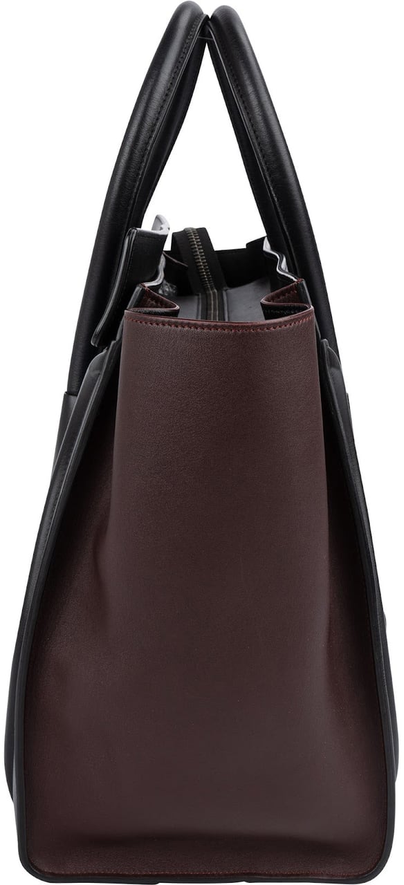 Celine Céline TricolorLeather Luggage Handbag Zwart