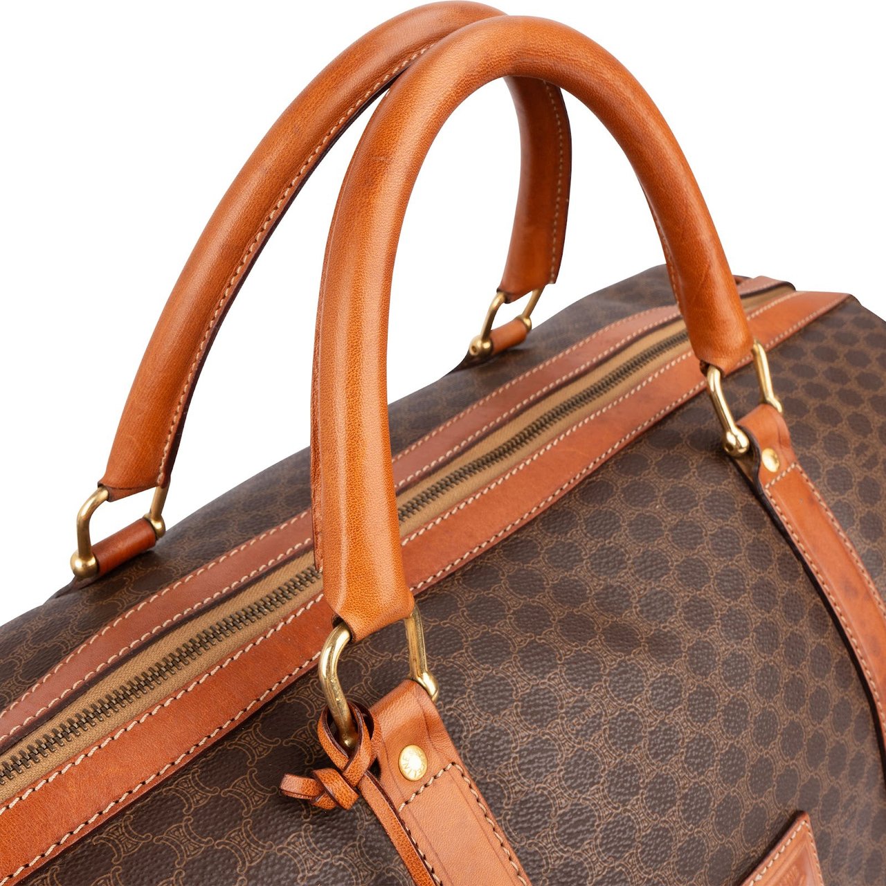 Celine Macadam Monogram Boston 50 Travel Bag Bruin