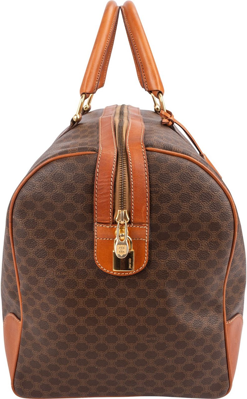 Celine Macadam Monogram Boston 50 Travel Bag Bruin