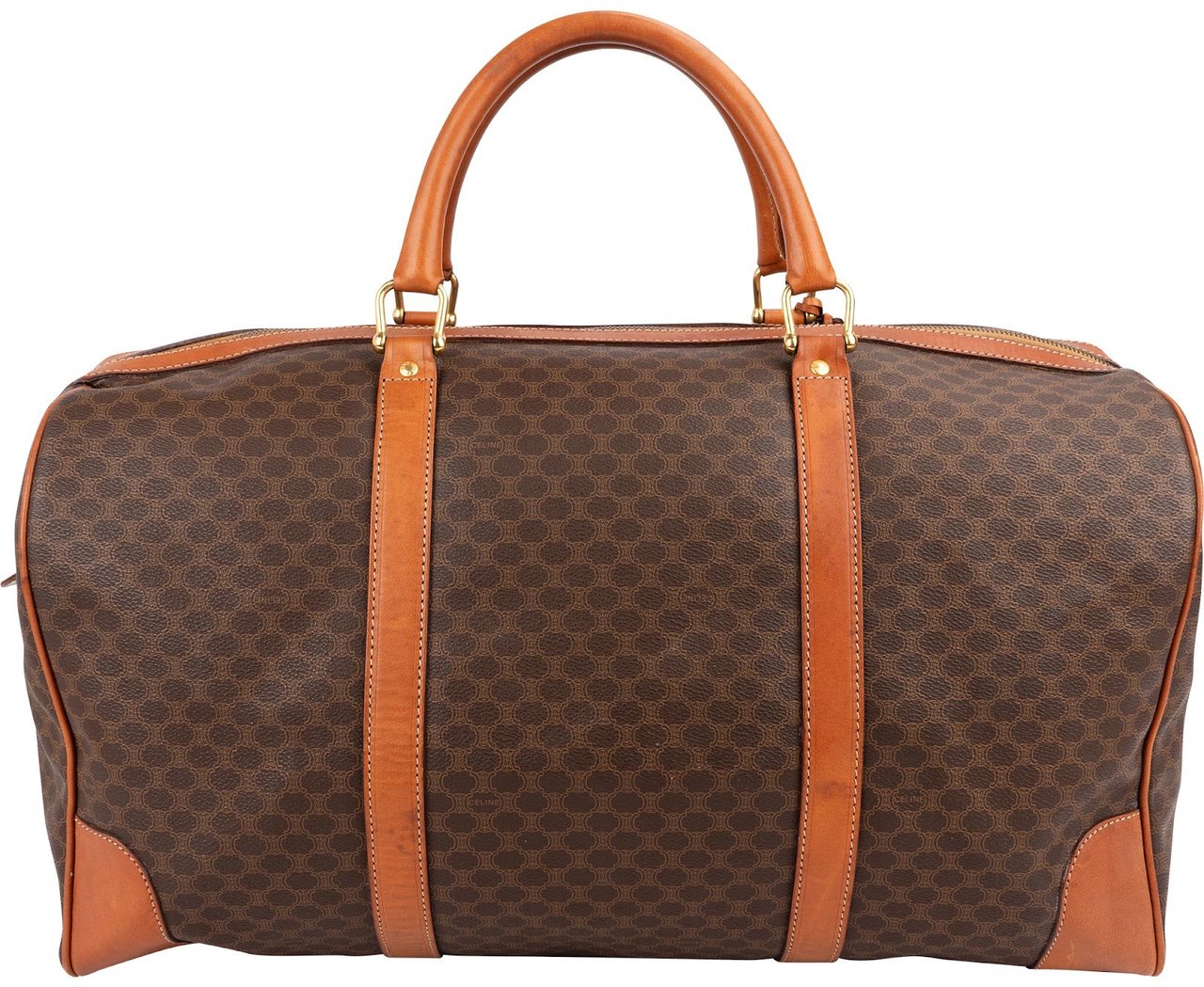 Celine Macadam Monogram Boston 50 Travel Bag Bruin
