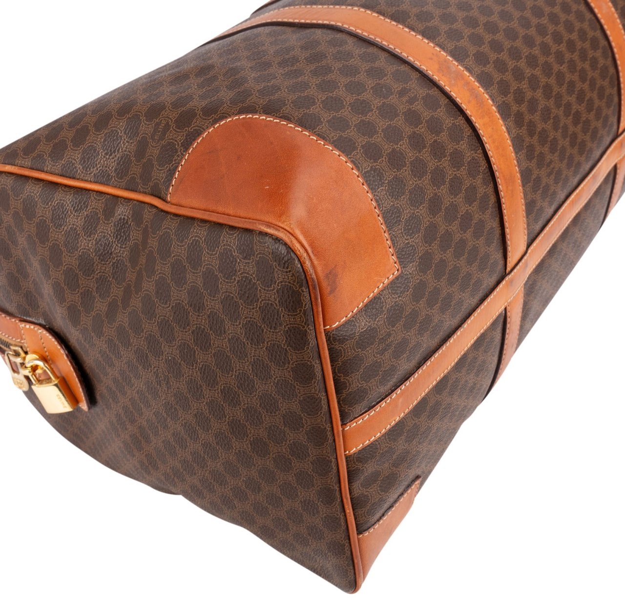 Celine Macadam Monogram Boston 50 Travel Bag Bruin