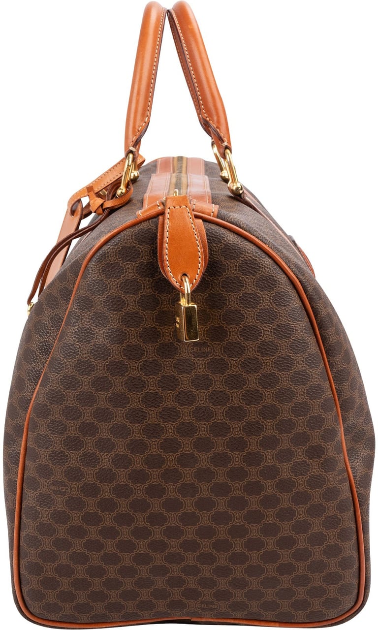 Celine Monogram Macadam Canvas Boston 45 Travel Bag Bruin