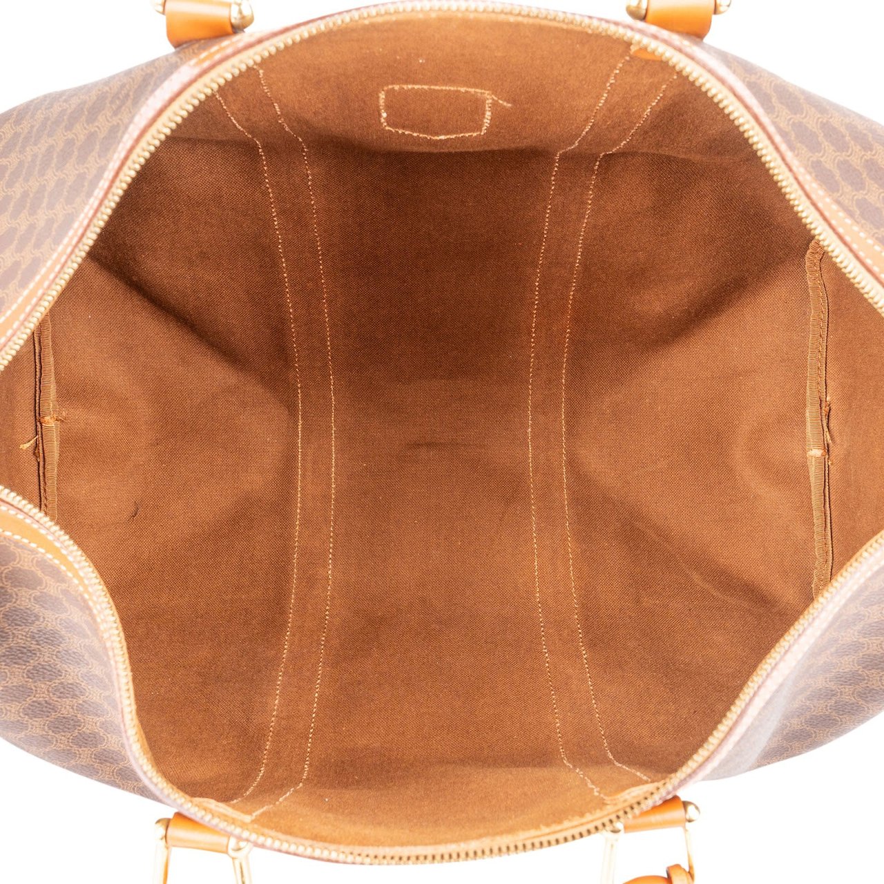 Celine Monogram Macadam Canvas Boston 45 Travel Bag Bruin