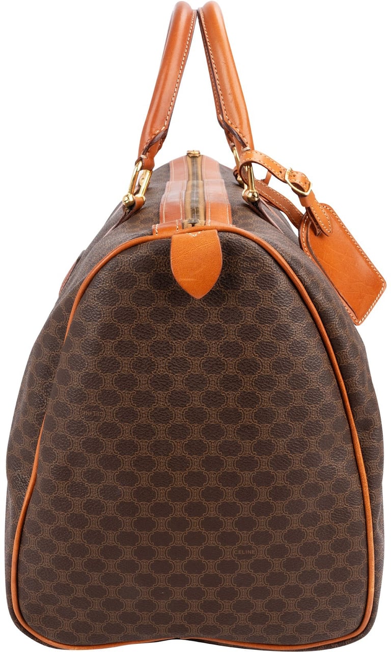Celine Monogram Macadam Canvas Boston 45 Travel Bag Bruin