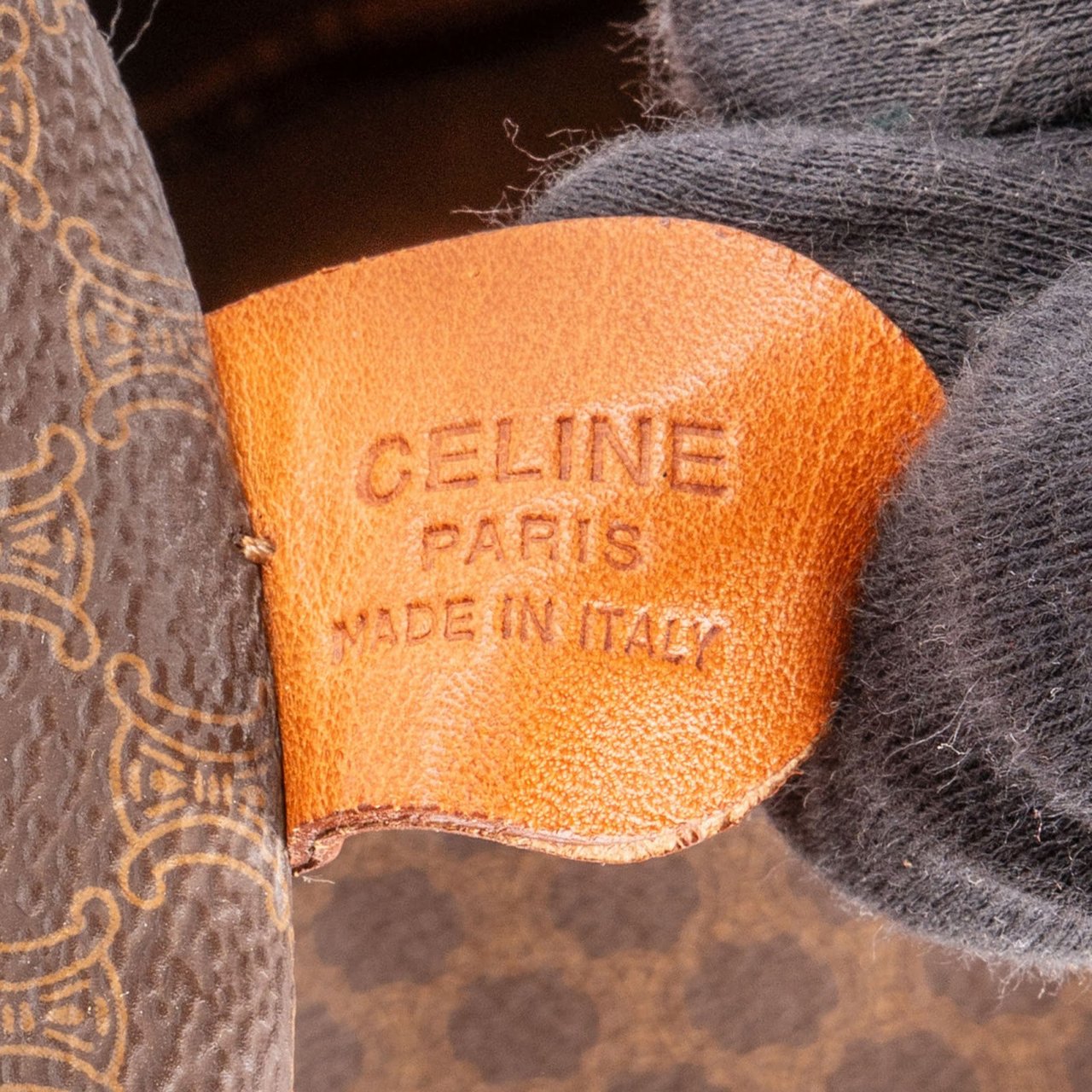 Celine Monogram Macadam Canvas Boston 45 Travel Bag Bruin