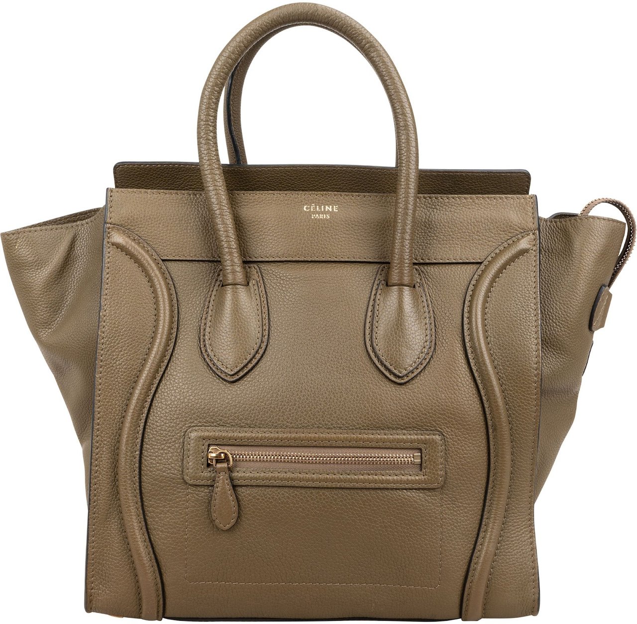 Celine Céline Grained Calfskin Large Luggage Handbag Divers