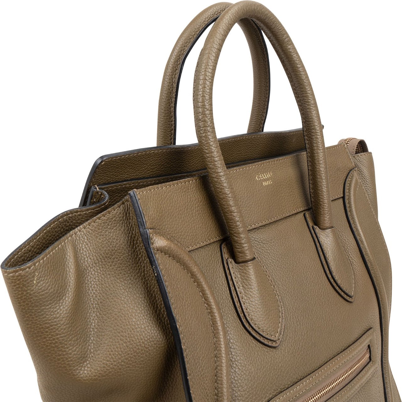 Celine Céline Grained Calfskin Large Luggage Handbag Divers