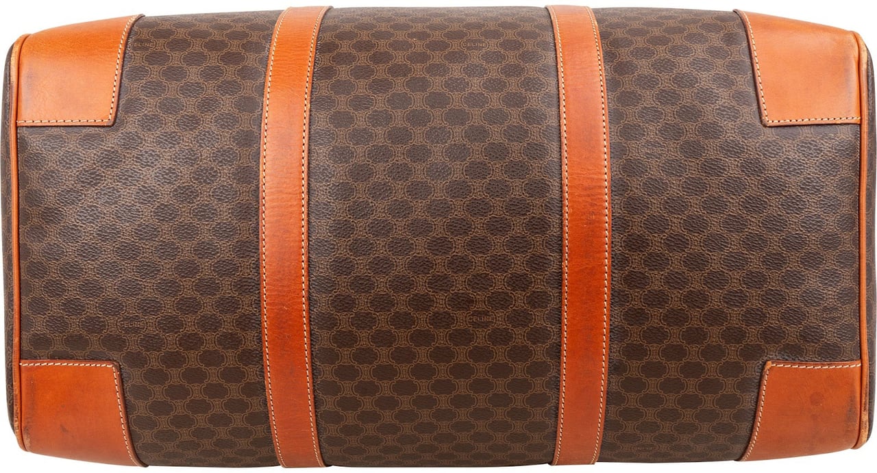 Celine Macadam Monogram Canvas Boston 45 Travel Bag Bruin