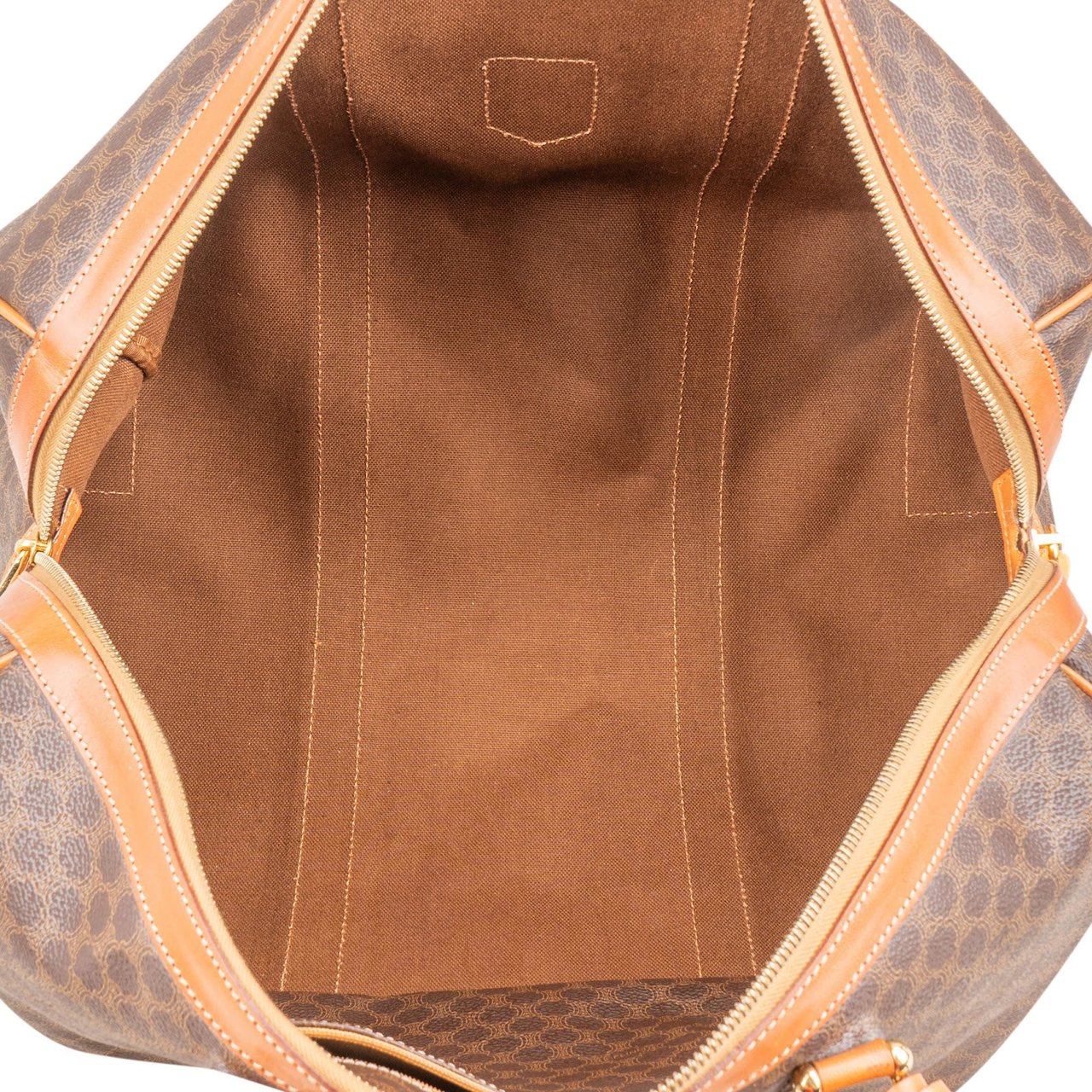 Celine Monogram Macadam Canvas Boston 45 Travel Bag Bruin