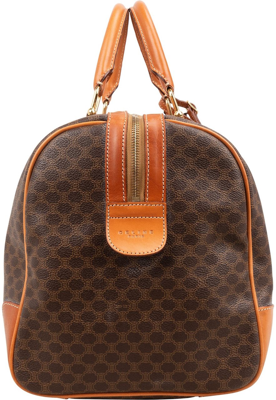 Celine Monogram Macadam Canvas Boston 45 Travel Bag Bruin