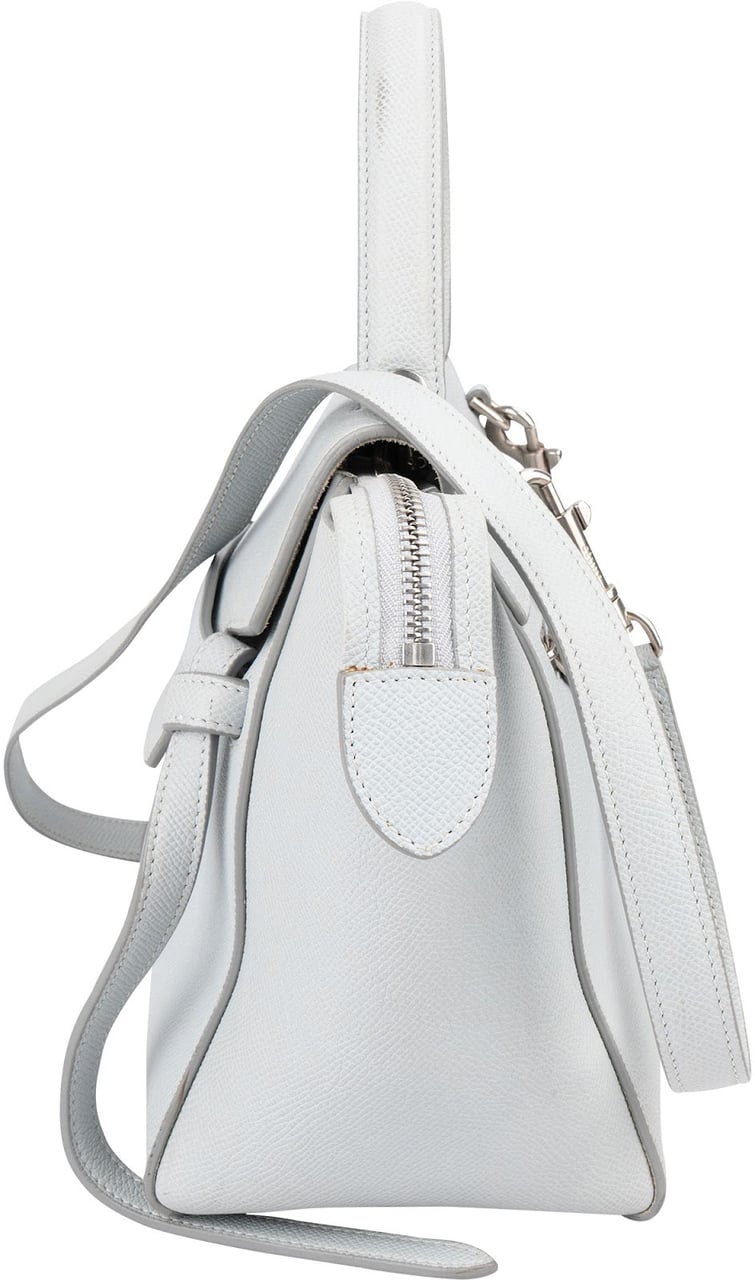 Celine Céline Light Blue Leather Grained Calfskin Nano Belt Handbag Divers
