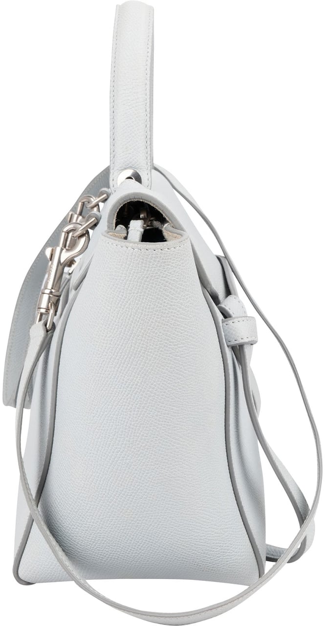 Celine Céline Light Blue Leather Grained Calfskin Nano Belt Handbag Divers