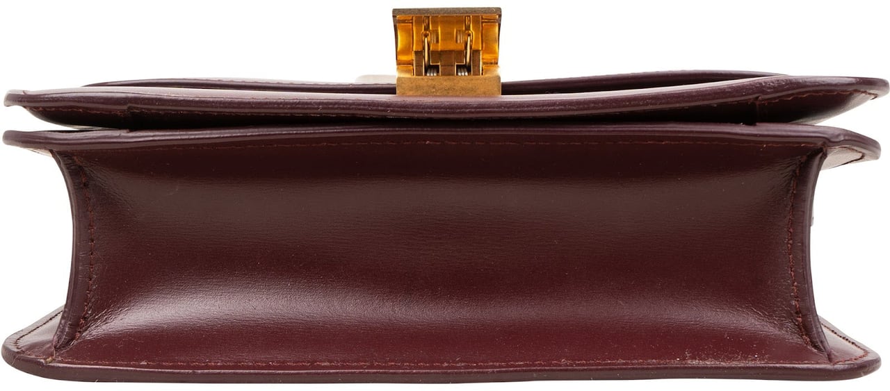 Celine Calfskin Classic Box Small Crossbody Bag Rood