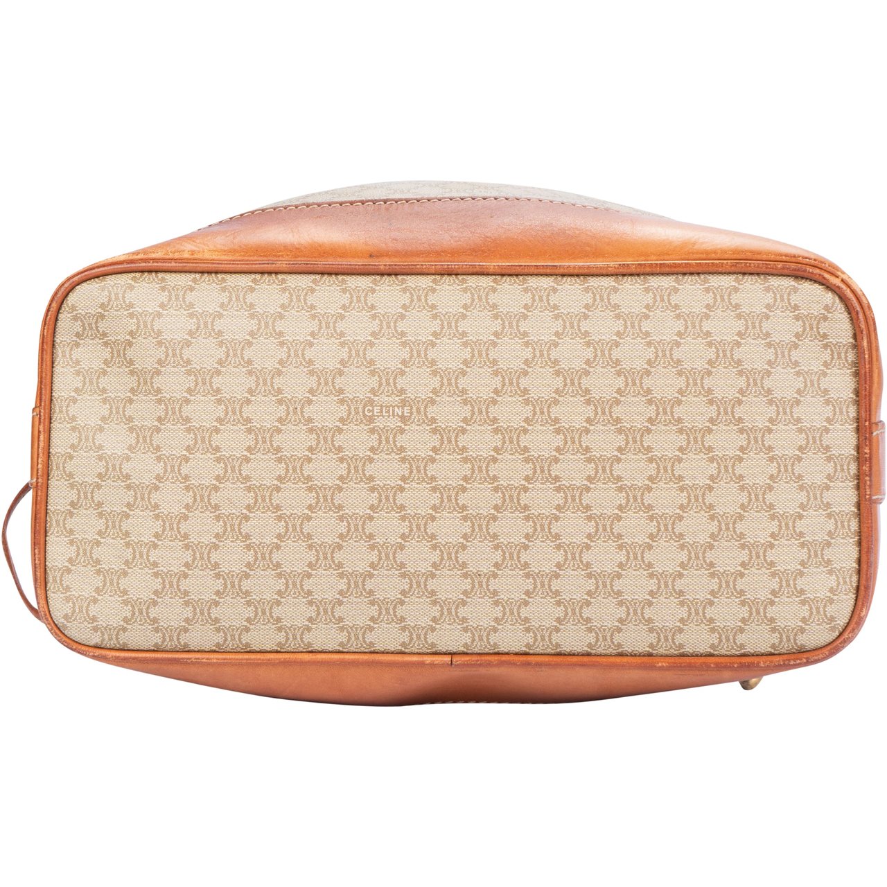 Celine Celine Maccadam Monogram Bucket Crossbody Bag Bruin
